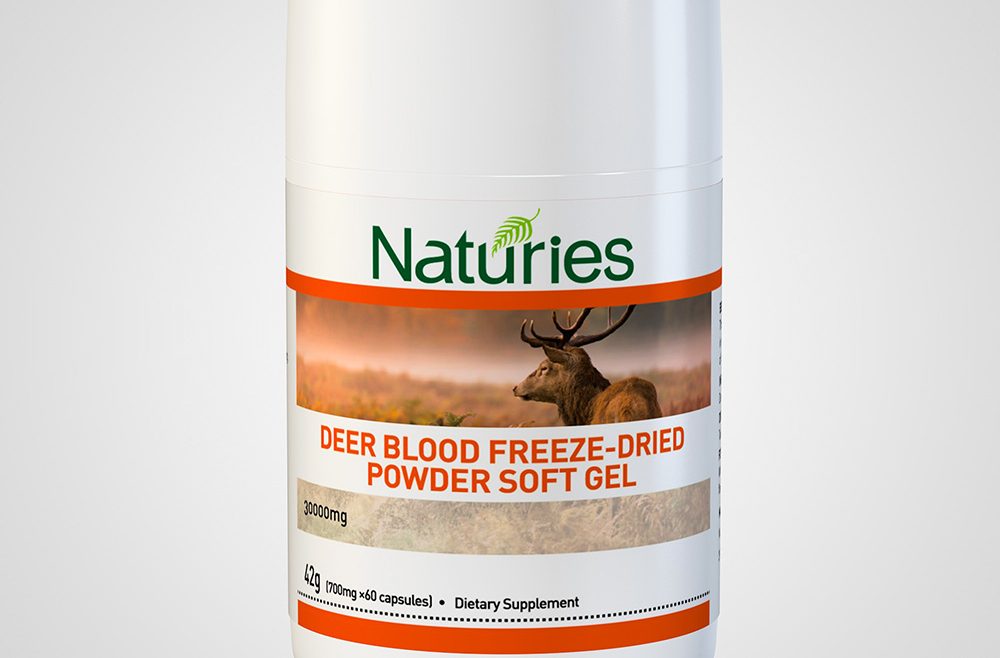 Naturies Deer Blood Freeze-Dried Powder Soft Gel 60*700mg tablets
