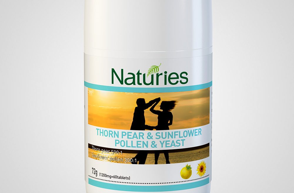 Naturies Thorn Pear & Sunflower Pollen & Yeast 60*1200mg tablets