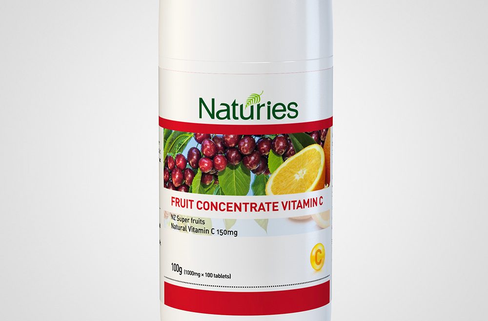 Naturies Fruit Concentrate Vitamin C 100*1000mg tablets